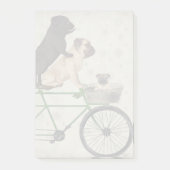 Pugs op fiets post-it® notes (Voorkant)