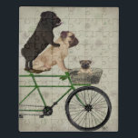 Pugs op fiets puzzel<br><div class="desc">Pugs op de fiets door Fabfunky. Kenmerkt pugs op een fiets in een grillige, steampunkstijl. | 192043D</div>