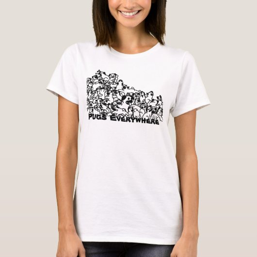 Pugs Overal T-shirt (Voorkant)