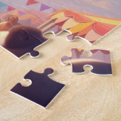 Pugs & Penguins reuzenrad Legpuzzel (Zijkant)