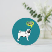 Pugs Regeert Feest Kaart (Staand voorkant)