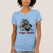 Pugs Rule! 1 T-shirt (Voorkant)