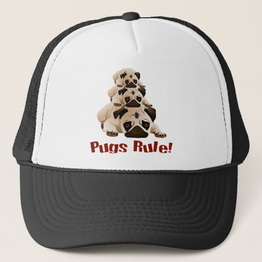 Pugs Rule! 1 Trucker Pet (Voorkant)