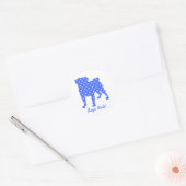 Pugs Rule Polka Dot Pug Stickers - Pug Rescue (Envelop)