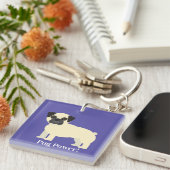 Pugs,  sleutelhanger (Voorkant Rechts)
