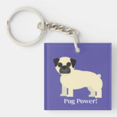 Pugs,  sleutelhanger (voorkant)