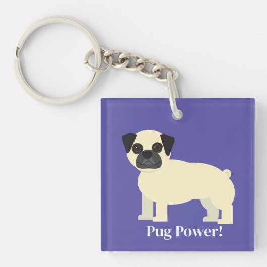 Pugs,  sleutelhanger (voorkant)