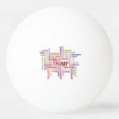 Pugs tegen Trump Pingpongbal (Achterkant)