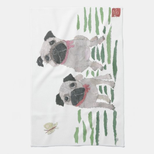 Pugs Theedoek (Verticaal)