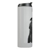 PUGS thermische tumbler op maat. Thermosbeker (Gedraaid links)