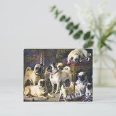Pugs van Drumpellier Briefkaart (Staand voorkant)