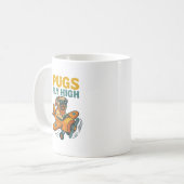 Pugs Vliegen Hoog Koffiemok (Voorkant links)