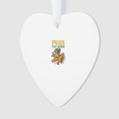 Pugs Vliegen Hoog Ornament (voorkant)