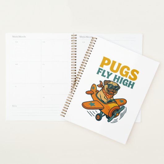 Pugs Vliegen Hoog Planner (Display)