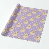 Pugs Wrapping Paper Cadeaupapier (Uitgerold)