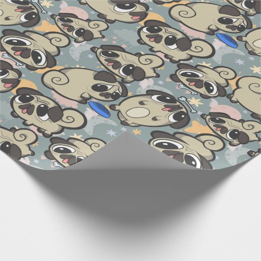 Pugs Wrapping Paper Cadeaupapier (Hoek)