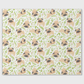 Pugs Wrapping Paper Cadeaupapier (Vlak)
