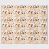 Pugs Wrapping Paper Cadeaupapier (Vlak)