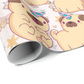 Pugs Wrapping Paper Cadeaupapier (Rol Hoek)