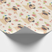 Pugs Wrapping Paper Cadeaupapier (Hoek)