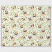 Pugs Wrapping Paper Cadeaupapier (Vlak)