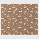 Pugs Wrapping Paper Cadeaupapier (Vlak)