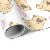 Pugs Wrapping Paper Cadeaupapier (Rol Hoek)