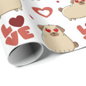 Pugs Wrapping Paper Cadeaupapier (Rol Hoek)