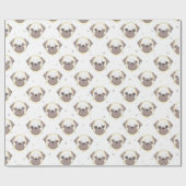 Pugs Wrapping Paper Cadeaupapier (Vlak)