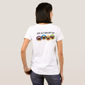 Pugs zijn als aardappelchips... t-shirt (Achterkant volledig)
