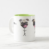 Pugs zijn mensen die koffie Mokken (Voorkant links)