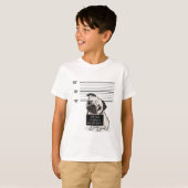 Pugshot: Pug Mugshot T-shirt (Voorkant volledig)