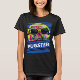 Pugster Pug Humor Nederlands Bulldog Dier Pun Dog T-shirt