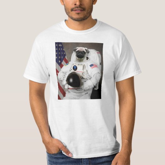 Pugstranaut T-shirt (Voorkant)