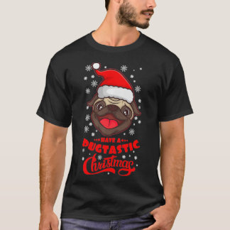 PUGTASTIC CHRISTMAS PUG Eigenaar Funny Dog Lover T-shirt