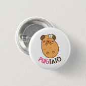 Pugtato Pug Potato Ronde Button 3,2 Cm (Voorkant /achterkant)