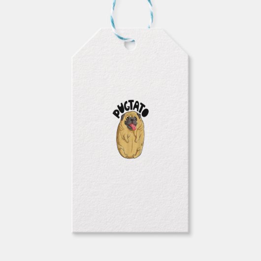 Pugtato Pug Potato Shirt Hondenliefhebbers Costume Cadeaulabel (Voorkant)