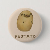 Pugtato Ronde Button 5,7 Cm (Voorkant)