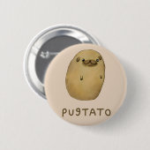 Pugtato Ronde Button 5,7 Cm (Voorkant /achterkant)