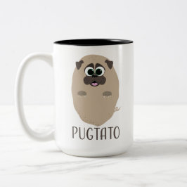Pugtato. Tweekleurige Koffiemok