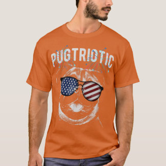 Pugtriotic Patriotic Pug U T-shirt