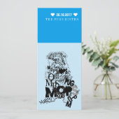 Puguitnodigingen Kaart (Staand voorkant)