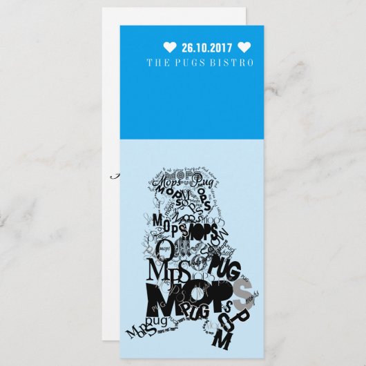 Puguitnodigingen Kaart (Voorkant / Achterkant)