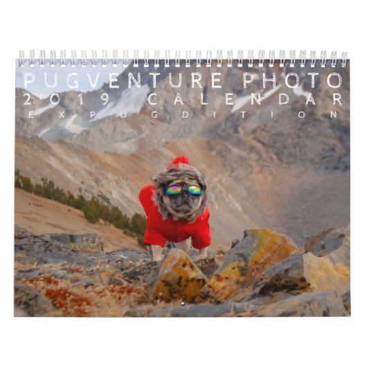 Pugventure Foto 2019: Expeditie Kalender (Hoes)