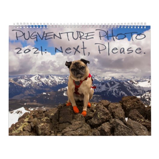 Pugventure Photo Calendar 2021: Volgende, alsjebli Kalender (Hoes)