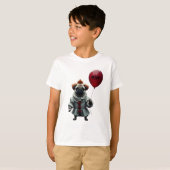 Pugwise de Clown – Grappige Halloween Pug T-shirt (Voorkant volledig)