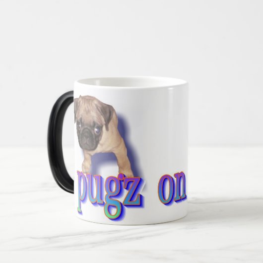 pugz over mugz magische mok (Voorkant links)