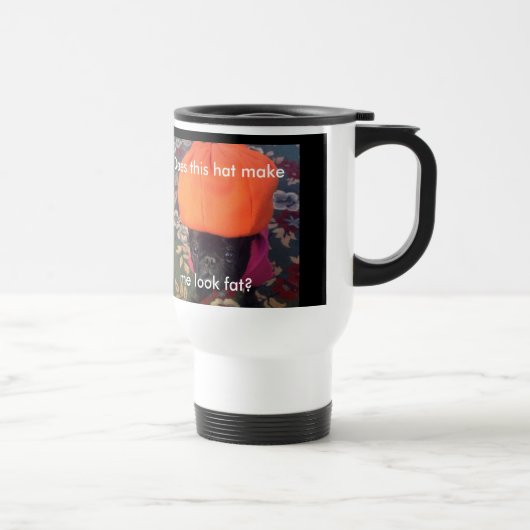 Pugz the Pug "Kijk ik lekker lekker?" Reisbeker (Rechts)