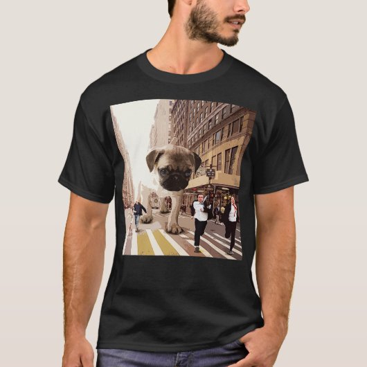 PUGZILLA Funny Pug voor Hondenliefhebbers naar Hal T-shirt (Voorkant)