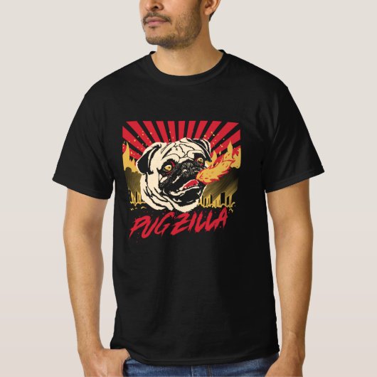 Pugzilla Pug Dog Pug Sweet Pug T-shirt (Voorkant)